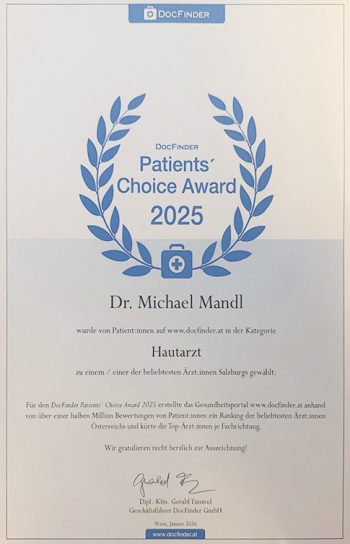 Ausgezeichnung DocFinder Patient’s Choice Award 2025